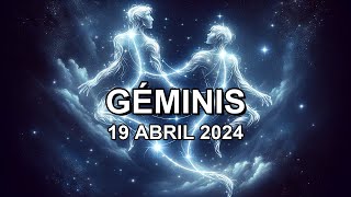 Horóscopo de hoy ♊︎ GÉMINIS  19 Abril 2024 géminishoroscopo [upl. by Odinevneib]