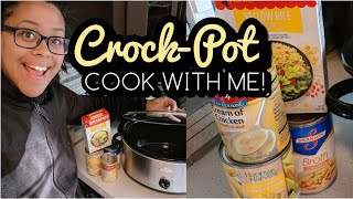 COOK WITH ME  CROCKPOT MEALS  EASY DINNER IDEA with chicken [upl. by Calvina]