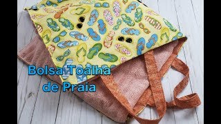 Bolsa Toalha de Praia  Em 10 minutos [upl. by Faux]