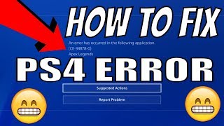 HOW TO Fix PS4 Error Code CE348780 quotAPEX Legendsquot Apex Error [upl. by Nottarts653]