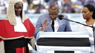 Botswana  Douma Boko a prêté serment comme nouveau président [upl. by Wan]