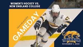 Womens College Hockey New England College at MCLA 11124 [upl. by Ayahsey]