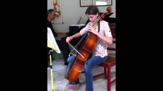 Bazelaire Bourree dAuvergne for cello from Suite Francaise [upl. by Kordula]