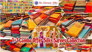 Chennai Silks 2 pc Combo Offer Silk Sarees Collection  Rs595 New Budget Gift Silks Sarees [upl. by Pebrook91]