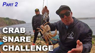 Crab Snaring Challenge at Lawsons Landing  Part 2 Tomales Bay [upl. by Aicekat]