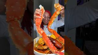 King Crab Seafood Boil kingcrabmukbang asmr [upl. by Mendy217]