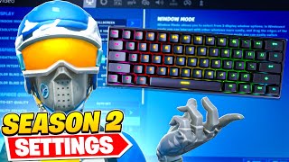 BEST Season 2 PC Keyboard amp Mouse Settings Sensitivity  Keybinds In Fortnite [upl. by Burford23]