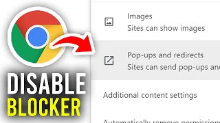 How To Disable Pop Up Blocker In Google Chrome  Full Guide [upl. by Nodal]