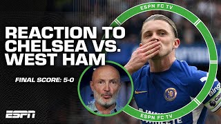 REACTION Chelsea beats West Ham by 5 👀 Im VERY pleased with them  Leboeuf  ESPN FC [upl. by Redle]