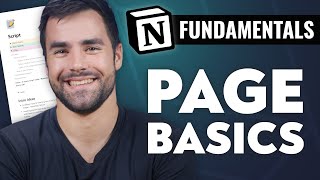 Notion Fundamentals How to Create and Edit Pages [upl. by Henrik]