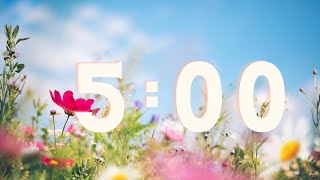 5 Minute Countdown Timer With Relaxing Music [upl. by Norraf802]