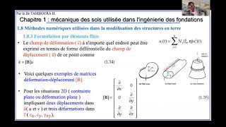 Ingénierie des fondationsChapitre1 Mécanique des sols Partie12Formulation par éléments finis [upl. by Lengel]