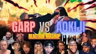 GARP VS AOKIJI  ONE PIECE EP 1115 EPIC REACTION MASHUP  ENGLISH [upl. by Eads443]