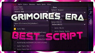 🌟 Roblox Grimoires Era Script  Hack Auto Farm Auto Quest Bosses PASTEBIN 2024 [upl. by Narcissus439]