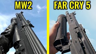 COD MW2 2022 vs Far Cry 5  Weapons Comparison [upl. by Nolyag]