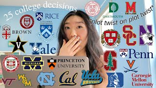 COLLEGE DECISION REACTIONS 2021 all 8 ivies Stanford UCs T20 watch till the end emotional [upl. by Yeldar]