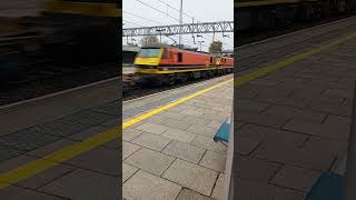 Double headed class 90s on Daventry to Mossend [upl. by Asecnarf]