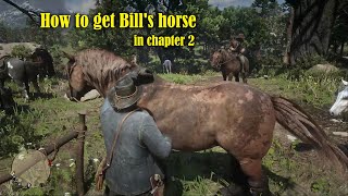 Red Dead Redemption 2 How to get Bills horse in chapter 2 [upl. by Monteria168]