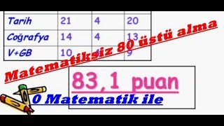 Kpssde Matematiksiz 80 üstü nasıl alınırÖnlisans ve ortaöğretim için [upl. by Bussy833]