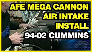 aFe Mega Cannon Filter Install 9402 Dodge Cummins [upl. by Lodmilla]