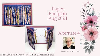 Paper Pumpkin Aug 2024 Alternative 4 Gatefold Card [upl. by Aynas]