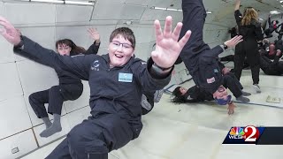 Teen essay winner takes zerogravity flight [upl. by Janeva944]