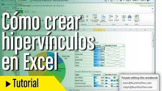 Tutorial Excel en español Cómo crear hipervínculos entre celdas y hojas [upl. by Halsy]