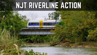 RiverLINE Trains  Roebling Fieldsboro and Bordentown [upl. by Mohandas]