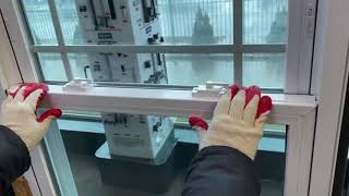 How to tilt Remove and Reinstall sashes for vinyl hung windows [upl. by Yleek459]