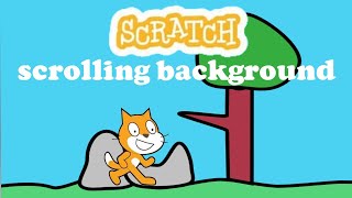 How to make a scrolling background in scratch scratch background [upl. by Ofelia]