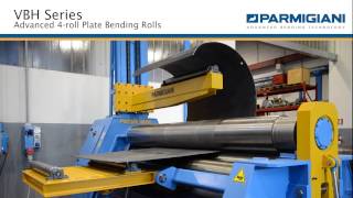 PARMIGIANI 4roll Plate bending rolls with Stradivari CNC control [upl. by Klinges]