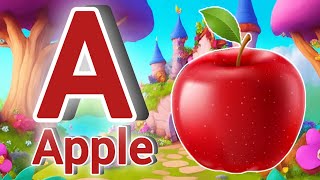 A for Apple B for Ball  Phonics Song  Toddlers Learning video [upl. by Hnirt]