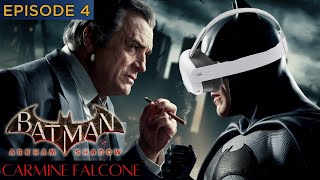 Face off Carmine Falcone  Batman Arkham Shadow Ep 4 Hindi Vr Gameplay Meta Quest 3 [upl. by Arikahc]