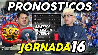 PRONOSTICOS JORNADA 16 LIGA MX [upl. by Purcell]