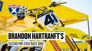 Inside Brandon Hartranfts 2022 Twisted Tea Suzuki RMZ450 [upl. by Hock]