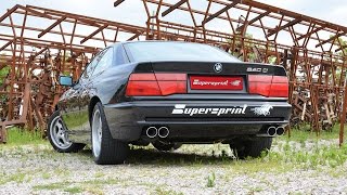 BMW E31 840Ci V8 sound with Supersprint full exhaust system [upl. by Domenic102]