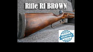 Reseña y desarme rifle Ri Brown 45 Palanquero industria Argentina [upl. by Sessylu]