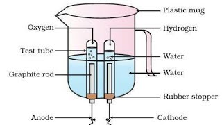 Electrolysis of water  Class 10  NCERT CBSE Chemistry Amazing Explanation [upl. by Erving]