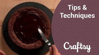 How to Make a LiqueurInfused Chocolate Ganache Glaze [upl. by Yonita]