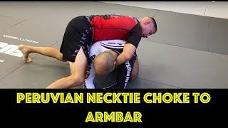 Peruvian Necktie Choke to Armbar by James Clingerman [upl. by Dragde]