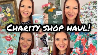 Charity Shop Haul  Thrift Haul  Neals Yard Cath Kidston  Zara  Joules  Kate McCabe [upl. by Aerdma843]