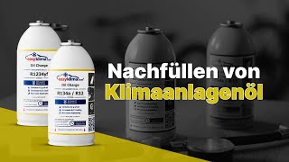 Das Aufladen und Schmieren der AutoKlimaanlage mit EasyKlima Oil Charge [upl. by Finny]