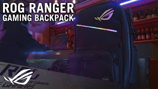 ROG Ranger BP3703 RGB Gaming Backpack  ROG [upl. by Aicrop394]