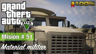 Grand Theft Auto 5 Misión 51  Material militar Medalla de Oro100 [upl. by Gilligan]