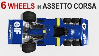 Assetto Corsa Tyrrell P34 6 Wheeler Race  Download [upl. by Mudenihc]