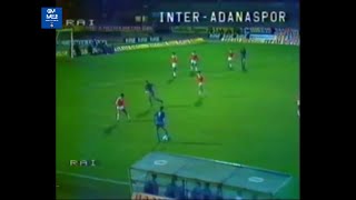 198182 32 Rit Coppa UEFA  30091981 INTERAdanaspor 41 Gol  Estratto Eurogol Rai [upl. by Trin451]