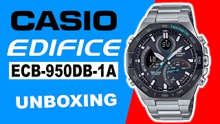 CASIO Edifice ECB950DB1A Unboxing [upl. by Nnyroc]