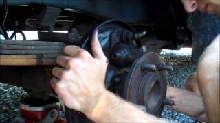 Irwin BoltGrip Extractor Removing Stripped Bolt on Drum Brake Cylinder on Dodge Ram Van [upl. by Ahsiral313]