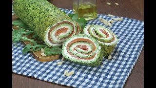 Rotolo alla rucola la ricetta per una cena facile e saporita [upl. by Kcirdef]