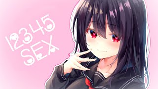 Nightcore  12345SEX Lyrics [upl. by Erastatus852]